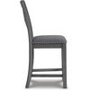 image:imageSignature Design by Ashley Rustic Counter Height Bar Stool Set of 2 BeigeGrey