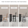 image:imageSignature Design by Ashley Rustic Counter Height Bar Stool Set of 2 BeigeLight Brown  Beige
