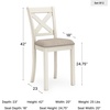 image:imageSignature Design by Ashley Rustic Counter Height Bar Stool Set of 2 BeigeWhite