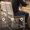 image:imageSignature Design by Ashley Rustic Counter Height Bar Stool Set of 2 BeigeWhite