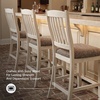 image:imageSignature Design by Ashley Rustic Counter Height Bar Stool Set of 2 BeigeWhite