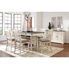 image:imageSignature Design by Ashley Rustic Counter Height Bar Stool Set of 2 BeigeWhite
