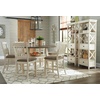 image:imageSignature Design by Ashley Rustic Counter Height Bar Stool Set of 2 BeigeWhite