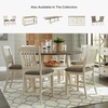 image:imageSignature Design by Ashley Rustic Counter Height Bar Stool Set of 2 BeigeWhite