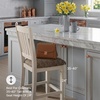 image:imageSignature Design by Ashley Rustic Counter Height Bar Stool Set of 2 BeigeWhite