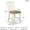 image:imageSignature Design by Ashley Rustic Counter Height Bar Stool Set of 2 BeigeWhite