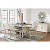 image:imageSignature Design by Ashley Rustic Counter Height Bar Stool Set of 2 BeigeWhite