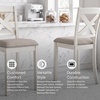 image:imageSignature Design by Ashley Rustic Counter Height Bar Stool Set of 2 BeigeWhite