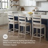 image:imageSignature Design by Ashley Rustic Counter Height Bar Stool Set of 2 BeigeWhitewash