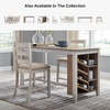 image:imageSignature Design by Ashley Rustic Counter Height Bar Stool Set of 2 BeigeWhitewash