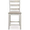image:imageSignature Design by Ashley Rustic Counter Height Bar Stool Set of 2 BeigeWhitewash