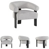 image:imageSignature Design by Ashley Sculptural Living Room Accent Chair WhiteBlack