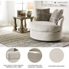 image:imageSignature Design by Ashley Soletren Oversized Swivel Accent Chair StoneOffwhite