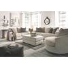 image:imageSignature Design by Ashley Soletren Oversized Swivel Accent Chair StoneOffwhite