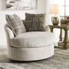 image:imageSignature Design by Ashley Soletren Oversized Swivel Accent Chair StoneOffwhite
