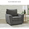 image:imageSignature Design by Ashley Stairatt Upholstered Accent Chair Gravel GrayDark Gray