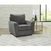 image:imageSignature Design by Ashley Stairatt Upholstered Accent Chair Gravel GrayDark Gray