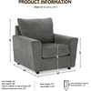 image:imageSignature Design by Ashley Stairatt Upholstered Accent Chair Gravel GrayDark Gray