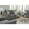 image:imageSignature Design by Ashley Stairatt Upholstered Accent Chair Gravel GrayDark Gray