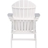 image:imageSignature Design by Ashley Sundown Treasure Outdoor Patio HDPE Weather Resistant Adirondack Chair White and End Table WhiteWhite