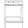 image:imageSignature Design by Ashley Sundown Treasure Outdoor Patio HDPE Weather Resistant Adirondack Chair White and End Table WhiteWhite