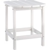 image:imageSignature Design by Ashley Sundown Treasure Outdoor Patio HDPE Weather Resistant Adirondack Chair White and End Table WhiteWhite