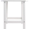 image:imageSignature Design by Ashley Sundown Treasure Outdoor Patio HDPE Weather Resistant Adirondack Chair White and End Table WhiteWhite