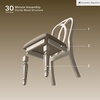 image:imageSignature Design by Ashley Traditional Upholstered Dining Chairs Set of 2Chipped White