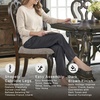 image:imageSignature Design by Ashley Traditional Upholstered Dining Chairs Set of 2Dark Brown  Light Gray
