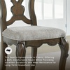 image:imageSignature Design by Ashley Traditional Upholstered Dining Chairs Set of 2Dark Brown  Light Gray