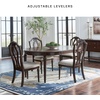 image:imageSignature Design by Ashley Traditional Upholstered Side Chairs Dining Chairs Set of 2 Hardwood and Engineered Wood Frame with Cherry Brown Finish Ideal for Formal Dining Rooms Tan