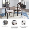 image:imageSignature Design by Ashley Traditional Upholstered Side Chairs Dining Chairs Set of 2 Hardwood and Engineered Wood Frame with Cherry Brown Finish Ideal for Formal Dining Rooms Tan