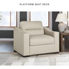 image:imageSignature Design by Ashley Treasure Trove Contemporary Leather Match Chair and a Half Beige