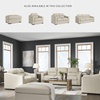 image:imageSignature Design by Ashley Treasure Trove Contemporary Leather Match Chair and a Half Beige