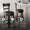 image:imageSignature Design by Ashley Valebeck 1Piece Swivel Barstool 30 InBlack
