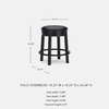image:imageSignature Design by Ashley Valebeck 1Piece Swivel Barstool 30 InBlack