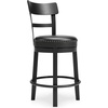 image:imageSignature Design by Ashley Valebeck 1Piece Swivel Barstool 30 InBlack