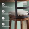 image:imageSignature Design by Ashley Valebeck 1Piece Swivel Barstool 30 InDark Brown  Black