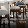image:imageSignature Design by Ashley Valebeck 1Piece Swivel Barstool 30 InDark Brown