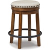 image:imageSignature Design by Ashley Valebeck 1Piece Swivel Barstool 30 InDark Brown