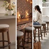 image:imageSignature Design by Ashley Valebeck 1Piece Swivel Barstool 30 InDark Brown
