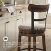 image:imageSignature Design by Ashley Valebeck 1Piece Swivel Barstool 30 InDark Brown