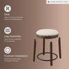 image:imageSignature Design by Ashley Valebeck 1Piece Swivel Barstool 30 InDark Brown