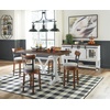 image:imageSignature Design by Ashley Valebeck 1Piece Swivel Barstool 30 InDark Brown