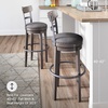 image:imageSignature Design by Ashley Valebeck 1Piece Swivel Barstool 30 InDark Gray
