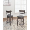 image:imageSignature Design by Ashley Valebeck 1Piece Swivel Barstool 30 InDark Gray