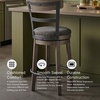 image:imageSignature Design by Ashley Valebeck 1Piece Swivel Barstool 30 InDark Gray