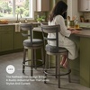 image:imageSignature Design by Ashley Valebeck 1Piece Swivel Barstool 30 InDark Gray