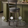 image:imageSignature Design by Ashley Valebeck 1Piece Swivel Barstool 30 InDark Gray
