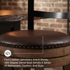 image:imageSignature Design by Ashley Valebeck 1Piece Swivel Barstool 30 InLight Brown